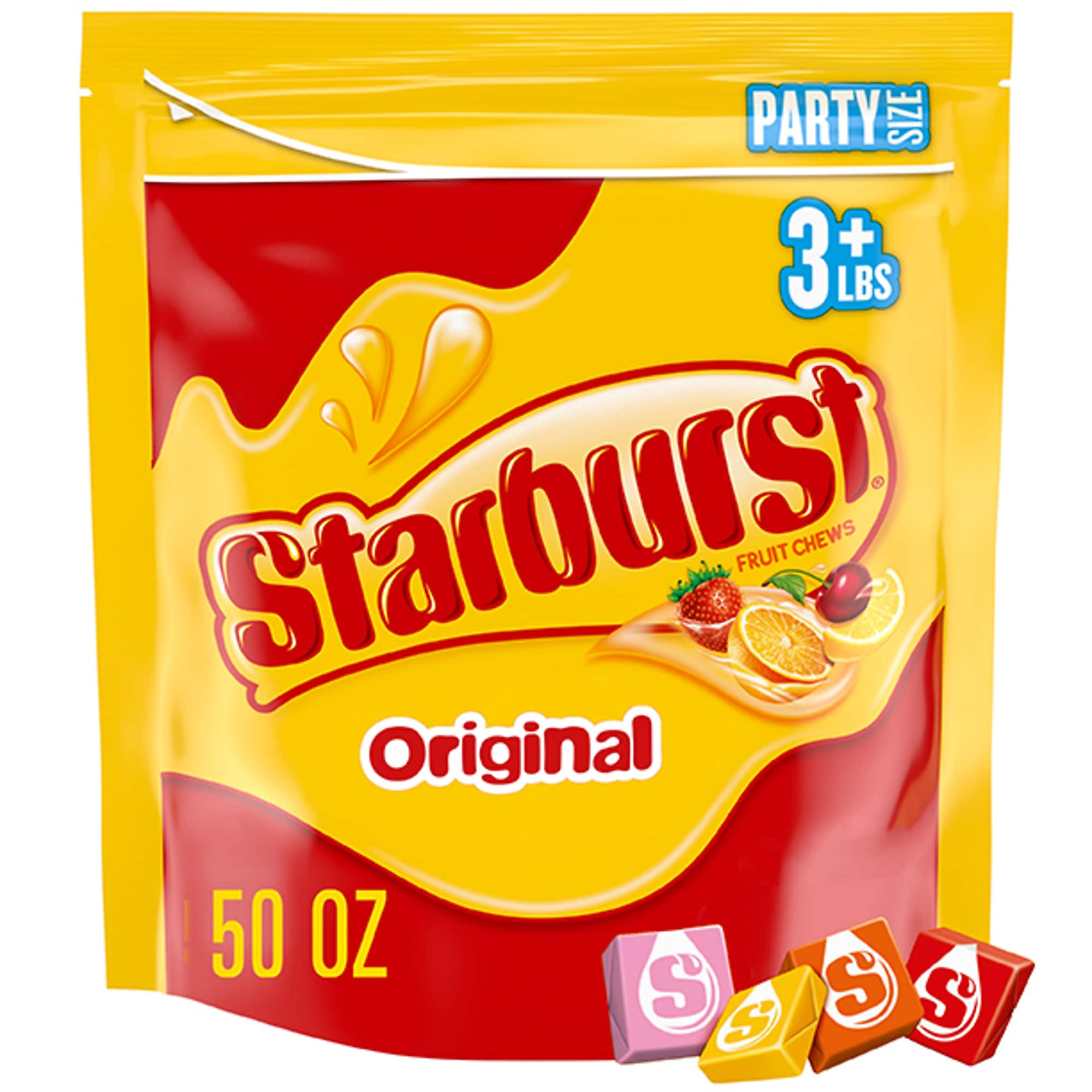 Starburst Original Fruit Chews Candy, Assorted Flavors, 50 oz. (WMW28086)