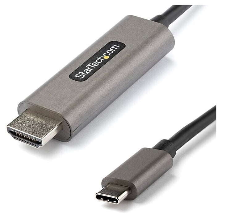 StarTech HDMI to USB C Audio/Video Adapter, Male to Male, Gray/Black (CDP2HDMM4MH)