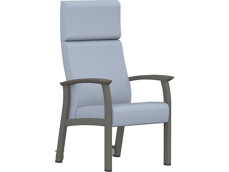 Global Primacare HT Vinyl Highback Patient Chair, Blue (GC3632RC)