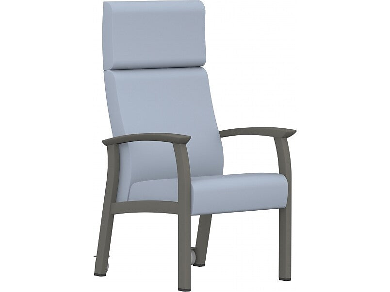 Global Primacare HT Vinyl Highback Patient Chair, Blue (GC3632RC)