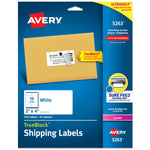 Avery TrueBlock Laser Shipping Labels, 2" x 4", Matte White, 250 Labels/Pack (5263)