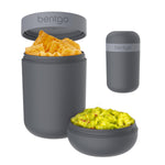 bentgo Insulated Snack Container, Dark Gray, 20 oz. (BGSNKCP-DG)