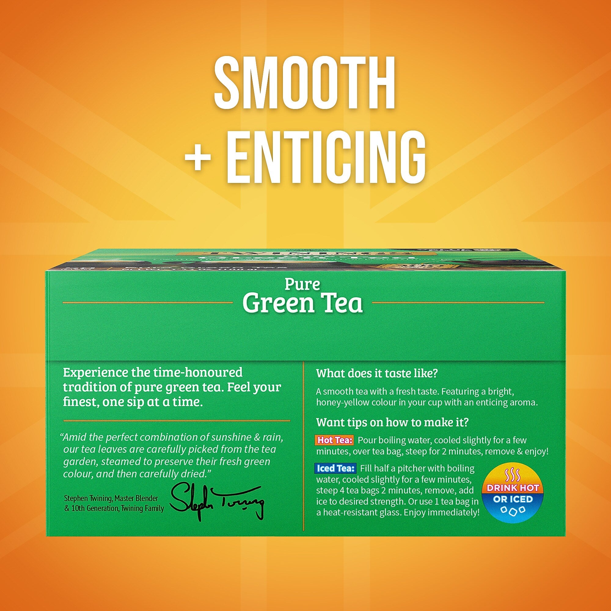 Twinings Green Tea Bags, 50/Box (F05789)