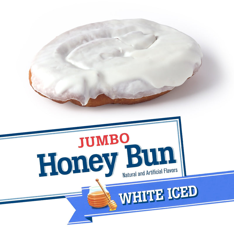 Hostess Cloverhill Jumbo Iced Honeybun, 4 oz, 36/Pack (220-02472)