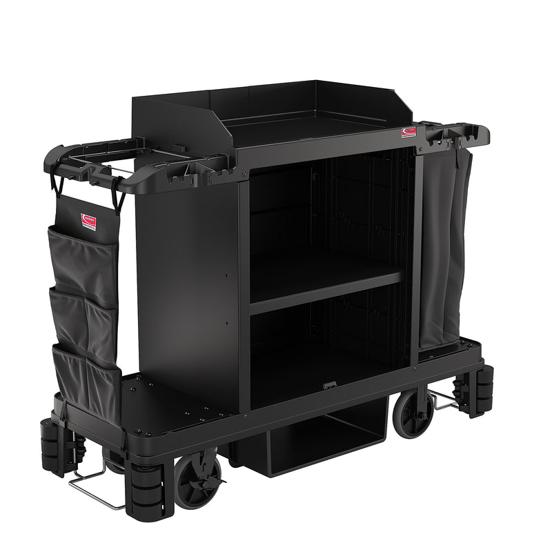 Suncast Commercial Cleaning Cart Bag, Black Polyester (HKCBAG06D)