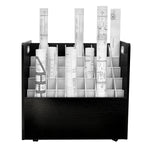 AdirOffice 50-Slot Mobile Roll File, 28.5"H x 30"W x 15.75"D, Black (626-BLK-KIT1)