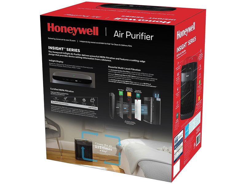 Honeywell InSight Energy Star HEPA Console Air Purifier, Black (HPA5100B)
