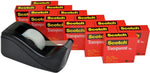 Scotch Transparent Clear Tape Refill, 0.75" x 27.77 yds., 1" Core, Clear, 12 Rolls/Pack (600K-C60)