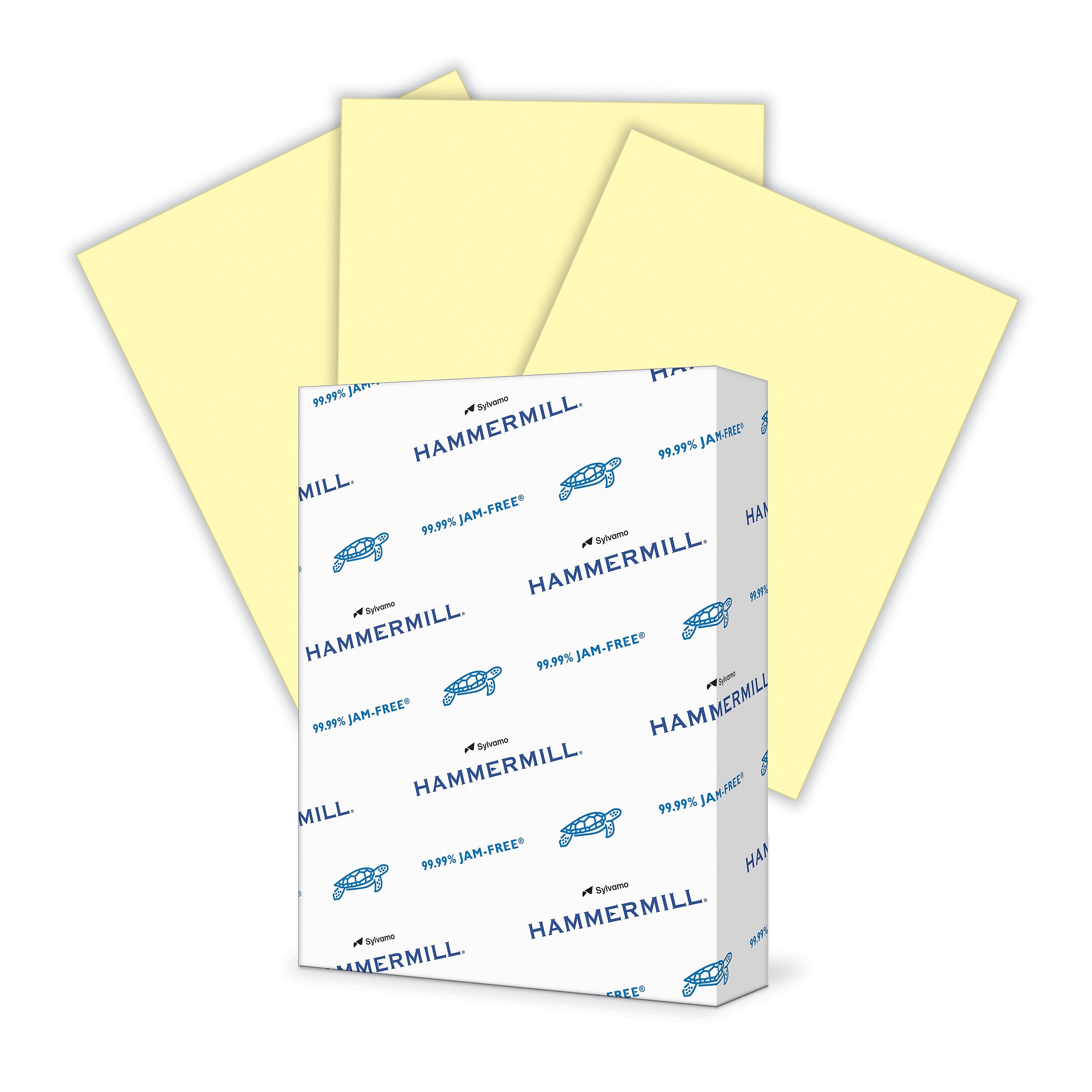 Hammermill Fore MP Colors Multipurpose Paper, 20 lbs., 8.5" x 11", Canary, 500 Sheets/Ream (103341)