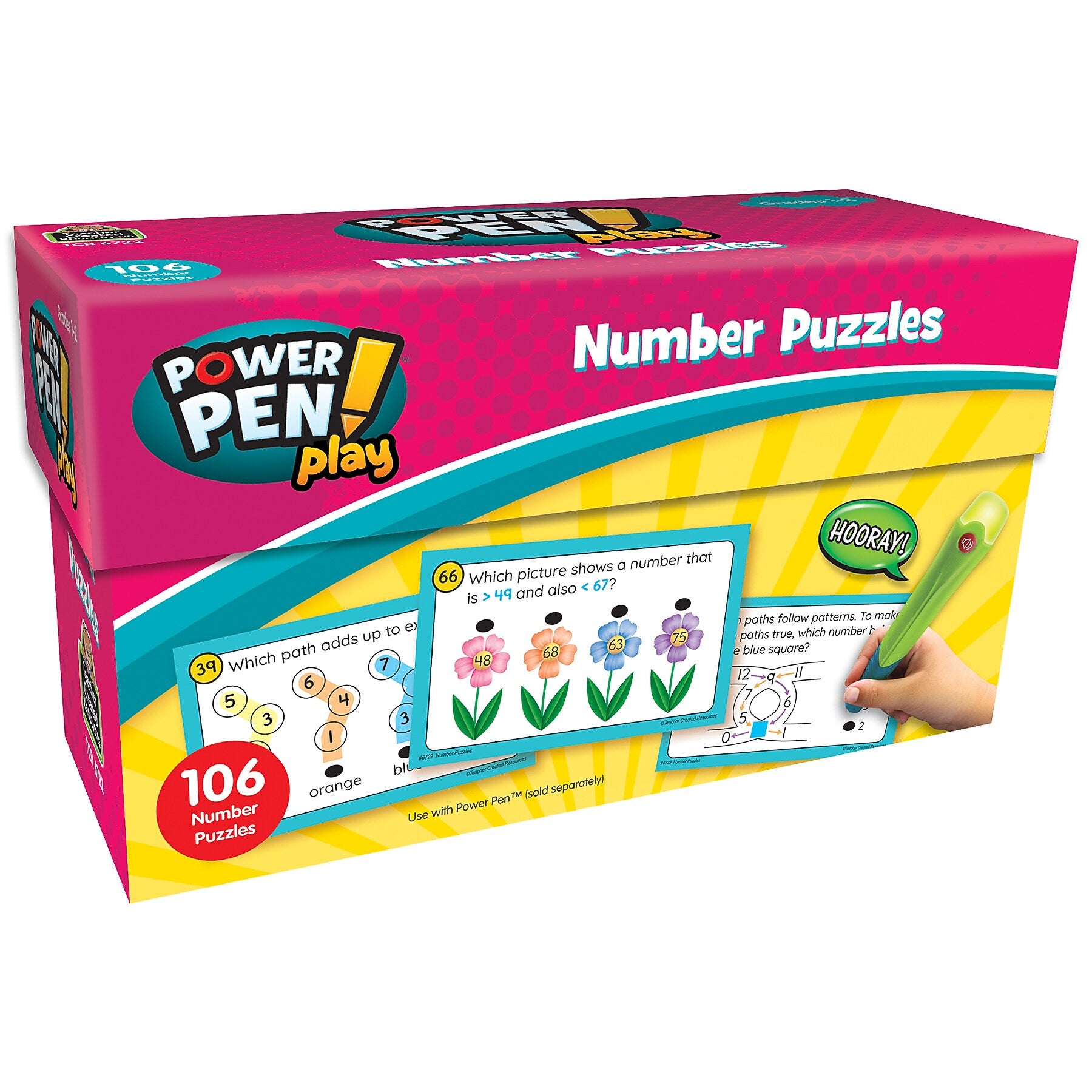 Teacher Created Resources Power Pen Play: Number Puzzles, 53/Pack (TCR6722)