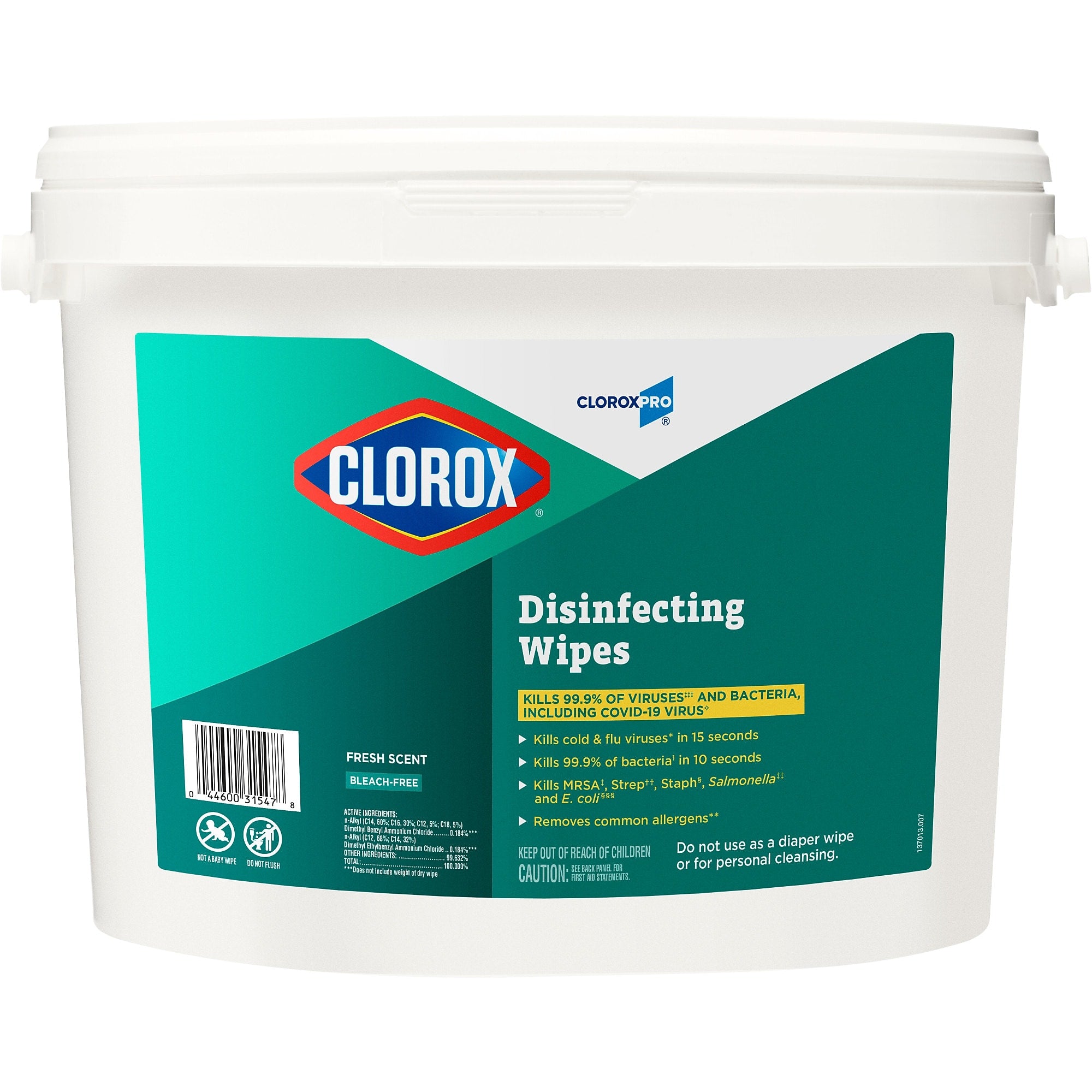 CloroxPro Clorox Disinfecting Wipes, Fresh Scent, 700 Wipes/Container (31547)