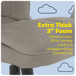 Serta Cyrus Ergonomic Fabric Swivel Executive Chair, Glacial Gray (47910)