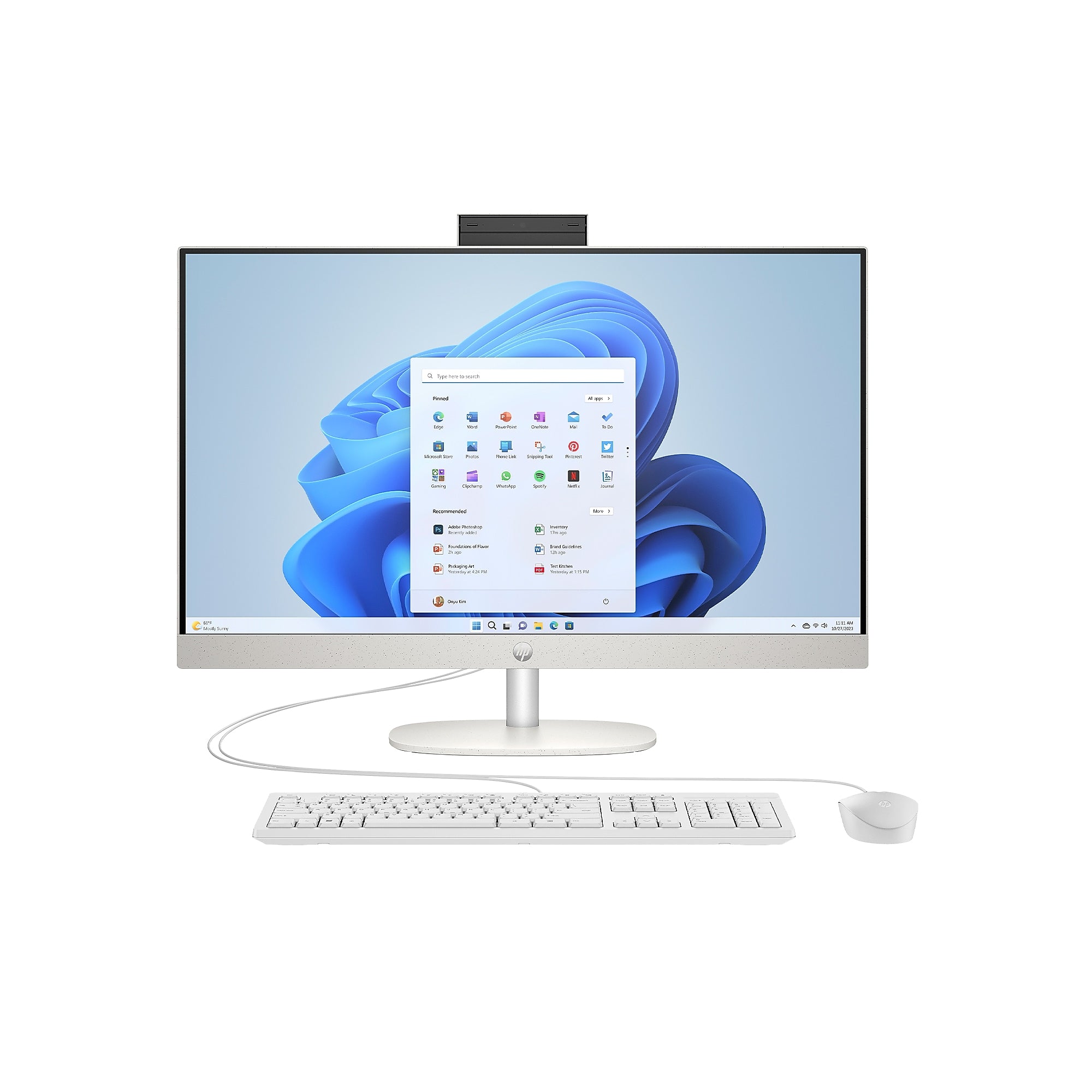 HP 27" All-in-One Desktop Computer, Intel Core  i5-1334U, 8GB RAM, 256GB SSD, Windows 11 Home