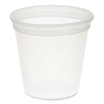 Pactiv Evergreen Newspring DELItainer Microwavable Container, 24 oz, 4.55 x 4.55 x 4.35, Clear, Plastic, 480/Carton
