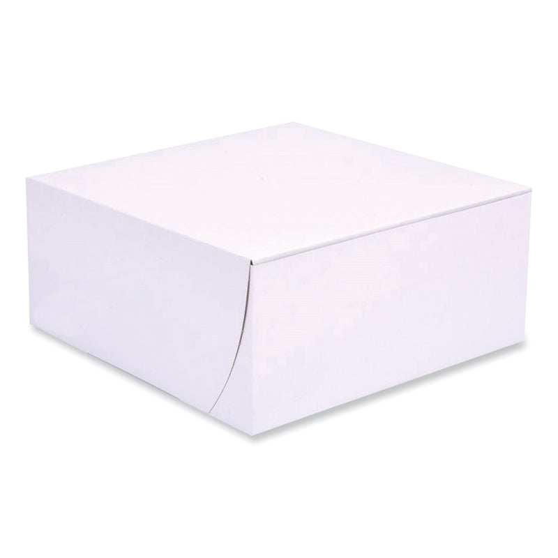 SCT Bakery Boxes, Standard, 9 x 9 x 4, White, Paper, 200/Carton