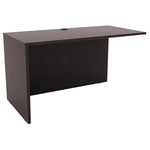 Alera Valencia Series Reversible Return/bridge Shell, 47 1/4w X 23 5/8d, Espresso