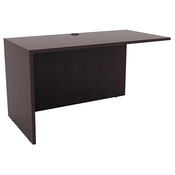 Alera Valencia Series Reversible Return/bridge Shell, 47 1/4w X 23 5/8d, Espresso