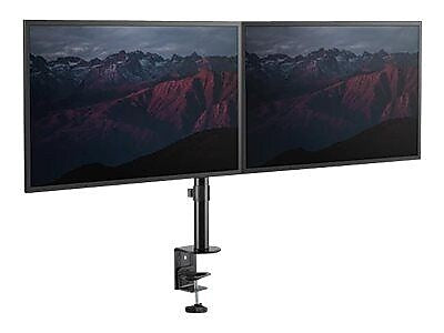 Desk Mount Dual Monitor Arm - Ergonomic VESA Compatible Mount for up to 32 inch Displays - Desk / C-Clamp - Articulating