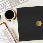 Royal Consumer Tri-Fold Certificate Holders, Black, 5/Pack (GEO47838)