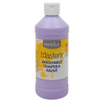 Handy Art Little Masters Washable Pastel Tempera Paint, Light Purple, 16 oz., 6/Bundle (RPC211738-6)
