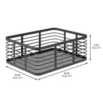 mDesign Steel Organizer, Matte Black (25934)