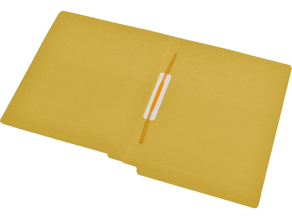 Medical Arts Press Reinforced End Tab File Folder, Straight Cut, Letter-Size, Yellow, 50/Box (S-09168-YLW)