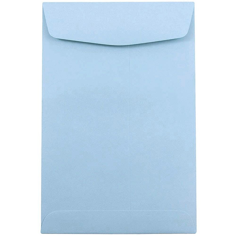 JAM Paper Catalog Envelope 6" x 9", Pastel Baby Blue, 50/Pack (1285578I)
