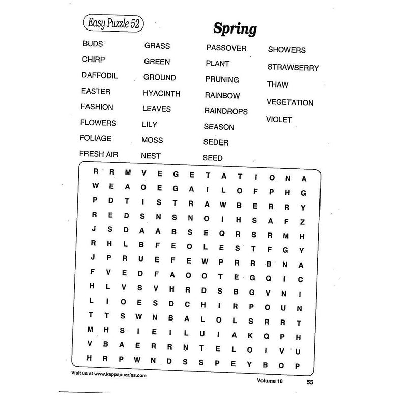 Kappa Word Find Puzzle Book Set, 12/Pack (NL370)