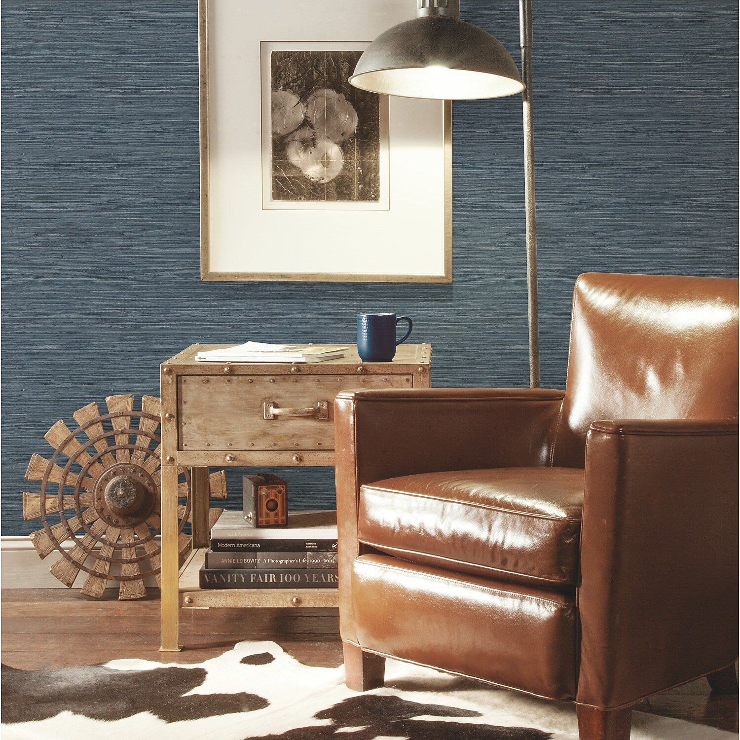 York Wallcoverings Faux Grasscloth Peel and Stick Wallpaper (RMK11314WP)