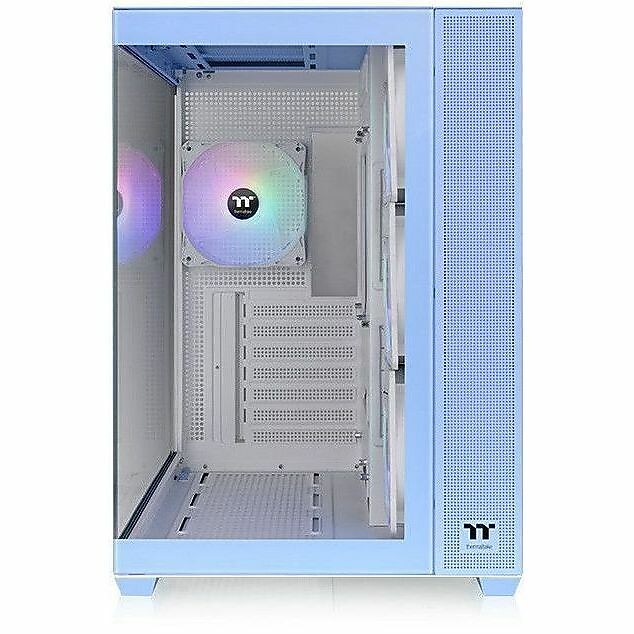 Thermaltake View 380 TG ARGB Mid Tower Gaming Computer Case Hydrangea, Blue (CA-1Z2-00MFWN-00)