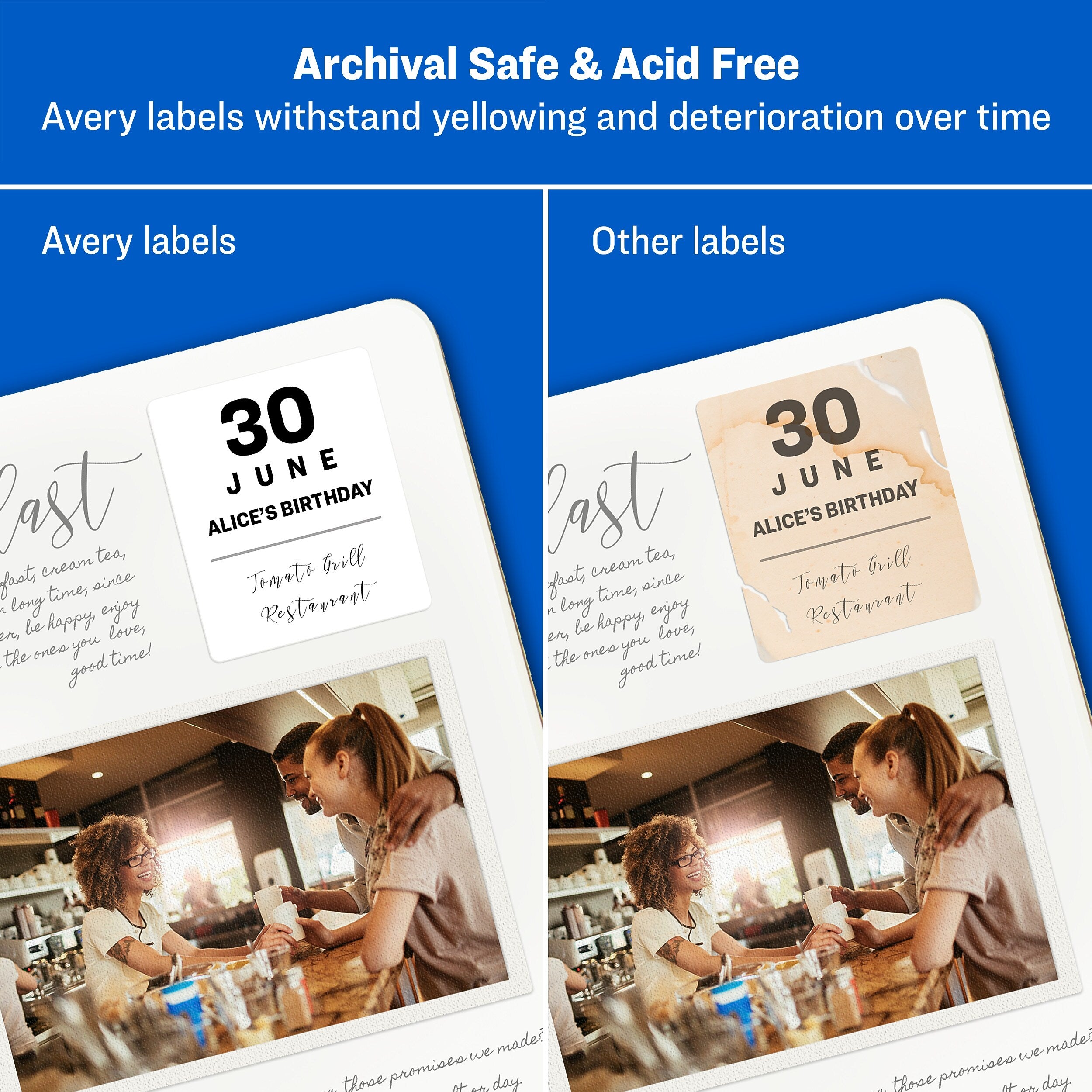 Avery Easy Peel Laser/Inkjet Oval Print to the Edge Labels, 1-1/2" x 2-1/2", White, 270 Labels/Pack (6583)