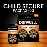 Duracell Size 312 Brown Hearing Aid Batteries, 8/Pack (DA312B8ZM09)
