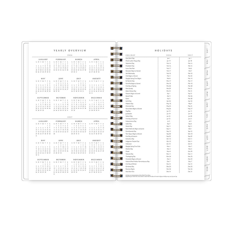 2026 Blue Sky Green Earth Freya Lilac 5" x 8" Calendar Year Weekly & Monthly Planner, Plastic Cover (153758)