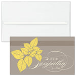 "Naturally Caring" Sympathy Card w/ Unlined White Envelope, 100/BX