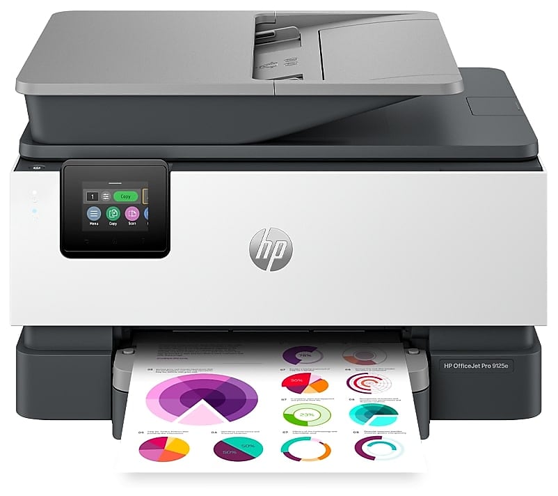 HP OfficeJet Pro 9125e Wireless Color All-In-One Inkjet Printer, Print, Scan, Copy, Fax, Best for Home Office, 3 Months FREE Ink