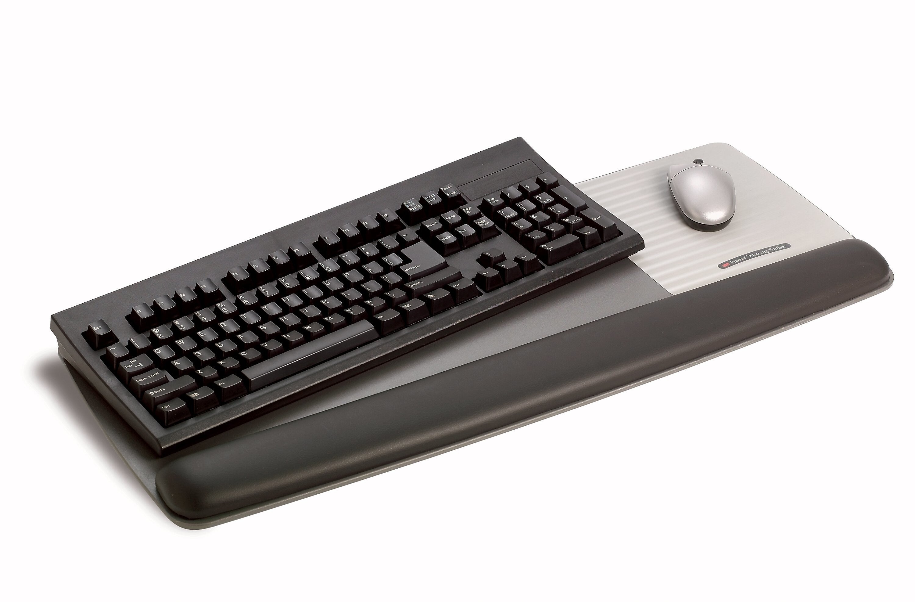 3M Gel Wrist Rest with Platform for Keyboard and Mouse, Gray, Tilt Adjustable, Precise Mouse Pad (WR422LE)