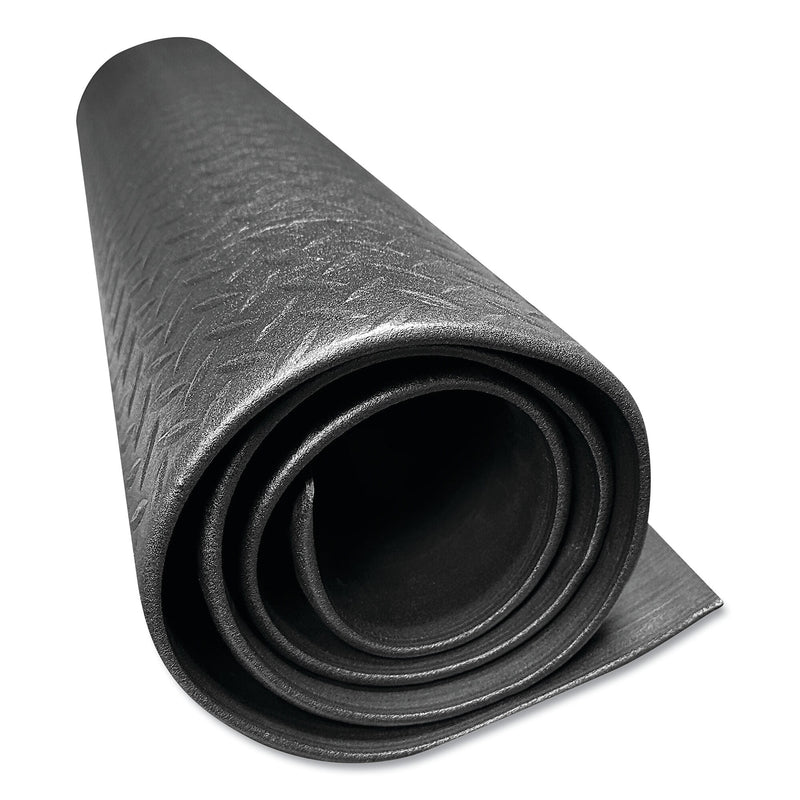 Crown Tuff-Spun Foot Lover Diamond Surface Mat, Rectangular, 36 x 60, Black