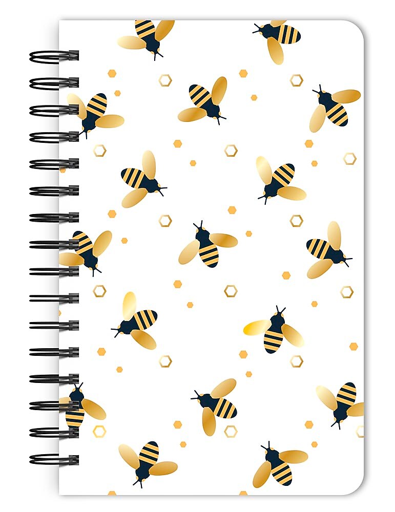 BrownTrout Busy Bees Hardcover Journal, 5.25" x 8.25", Multicoloreed, 192 Pages (9798330700257)