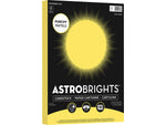 Astrobrights Punchy Pastels 65 lb. Cardstock Paper, 8.5" x 11", Lively Lemon, 100 Sheets/Ream (91785)