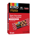 KIND Minis Gluten Free Dark Chocolate Cherry Cashew Nut Bar, 0.7 oz., 10 Bars/Box (KND27962)