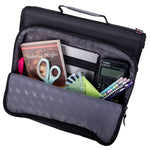 Case It Universal 2" 3-Ring Zipper Binders, Black (LT-007-BLACK)