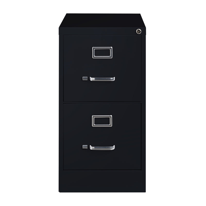 Alera Commercial 2-Drawer Vertical File Cabinet, Letter Size, Lockable, 28.37"H x 15"W x 26.5"D, Black (HVF152629BL)