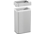 HLS Commercial Stainless Steel Trash Can with Open Lid, 18-Gallon, Silver (HLS18UOT)