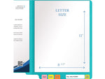 Medical Arts Press Heavy-Duty End Tab File Folder, Straight Cut, Letter-Size, Light Blue, 40/Box (S-09458-LBL)