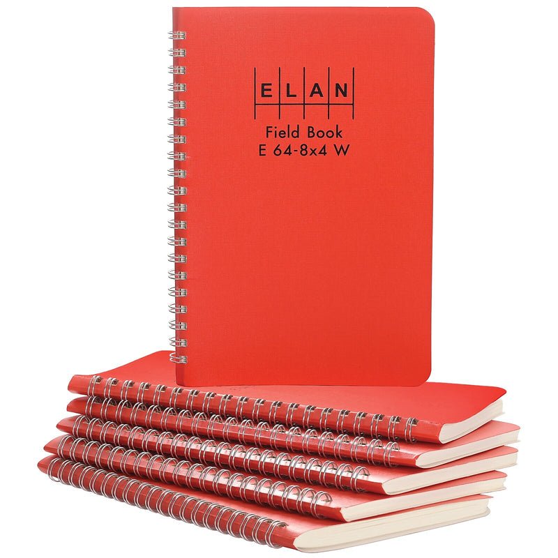 ELAN Field Surveying Computation Notebooks, 4.63" x 7.25", 100 Sheets, Orange (E64-8X4W ORG-6)