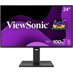 ViewSonic 24" FHD IPS 100Hz LED Monitor, Built-In Speaker, Height Adjustable, Universal Docking Station, Black (VG2452)