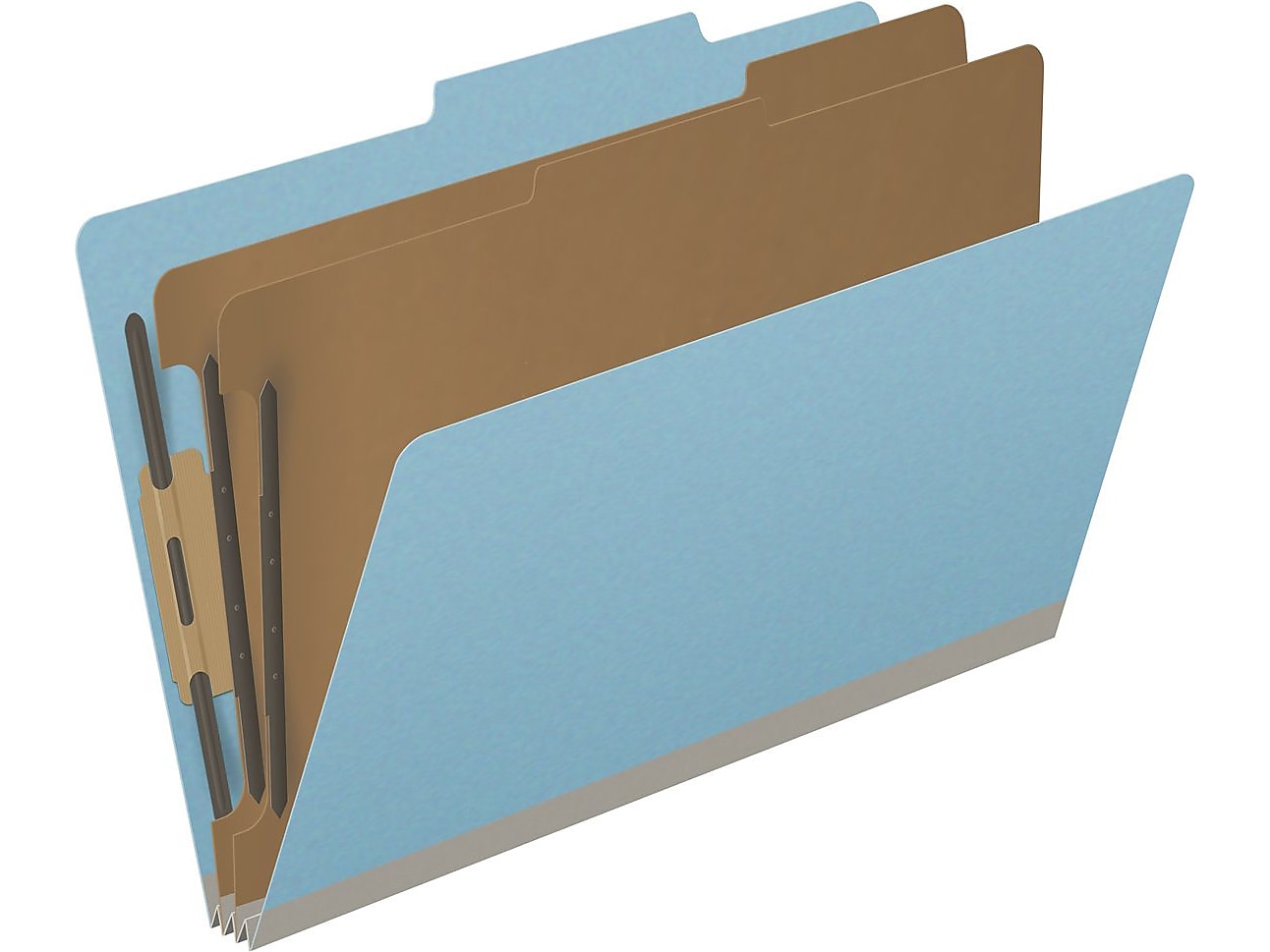Medical Arts Press Pressboard Classification Folder, 2 Dividers, 2" Expansion, Legal Size, Blue, 10/Box (DV-T52-26-3BLU)