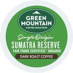 Green Mountain Sumatra Reserve Coffee, Dark Roast, 0.40 oz. Keurig® K-Cup® Pods, 96/Carton (GMT4060CT)