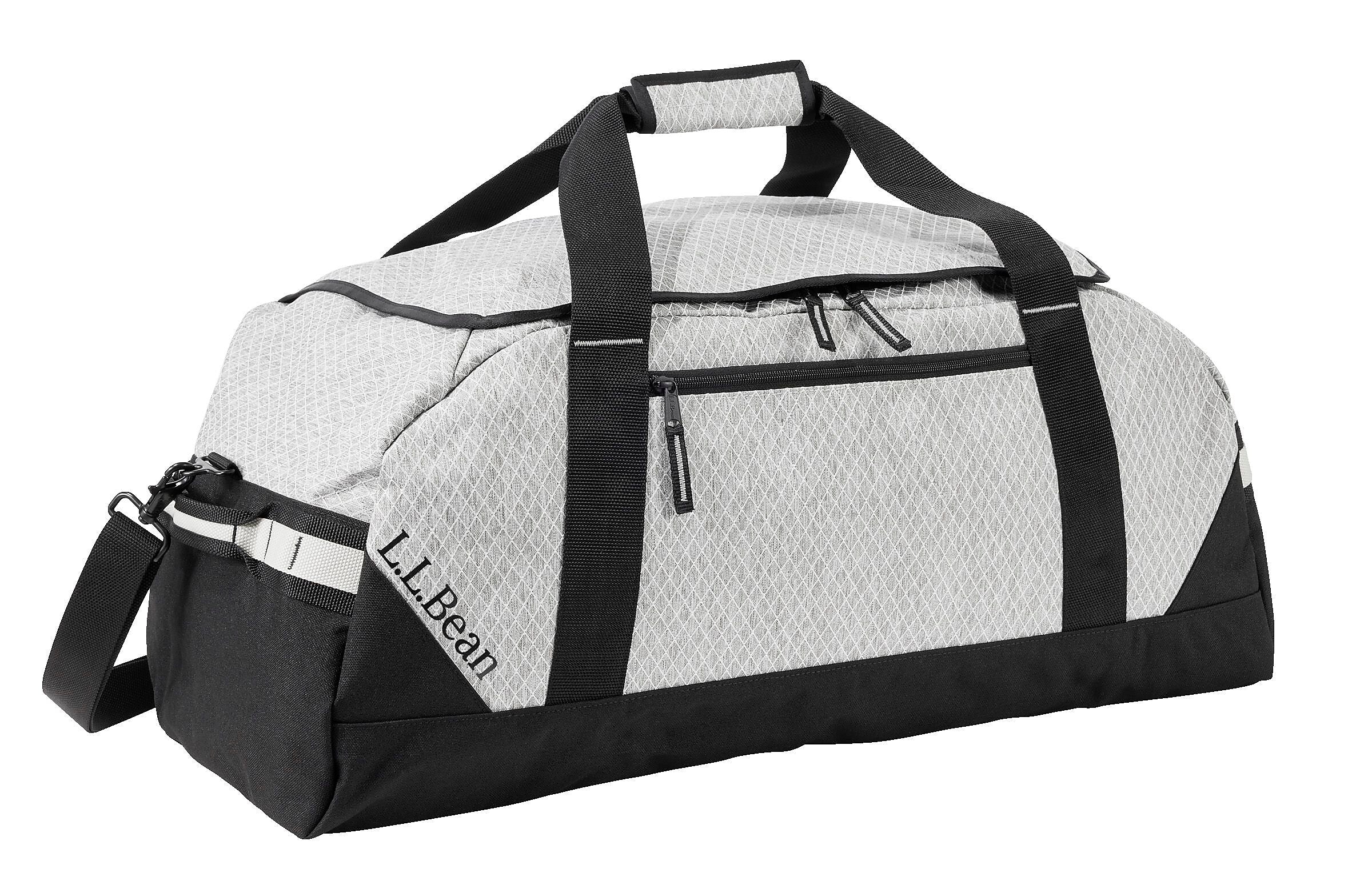 L.L.Bean Adventure 27" Polyester Travel Duffel, Heather Gray Diamond (1000209420)