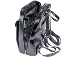 McKlein MOLINE Leather Laptop Backpack, Small, Black (99665)